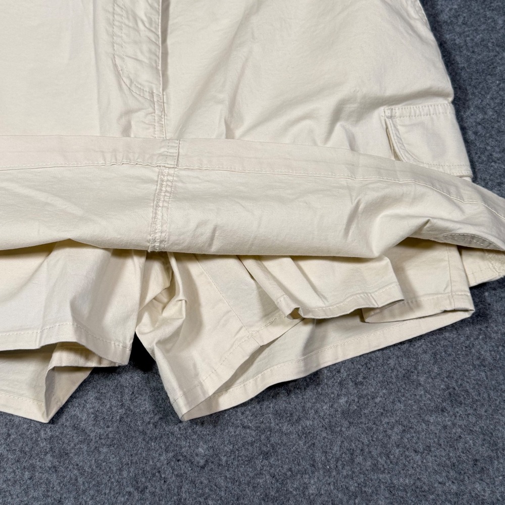 St. John's Bay Womens Beige Cargo Skort Size 4 Stretch Cotton Utility Mini Skirt - Picture 8 of 13